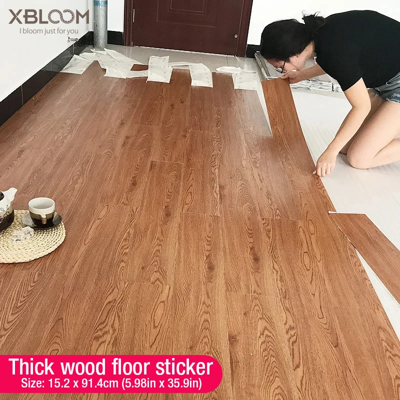 Self-adhesive Wood Grain Floor Wall Stickers PVC Wallpaper for Living Room Toilet Kitchen Home Floor Decor Waterproof Sticker Self-adhesive Wood Grain Floor Wall Stickers PVC Wallpaper for Living Room Toilet Kitchen Home Floor Decor Waterproof Sticker