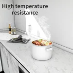 Marble Kitchen Self-adhesive Oilproof Tile Wallpaper Moisture-Proof Countertop Pantry Sticker Bathroom Waterproof Wall Stickers 4