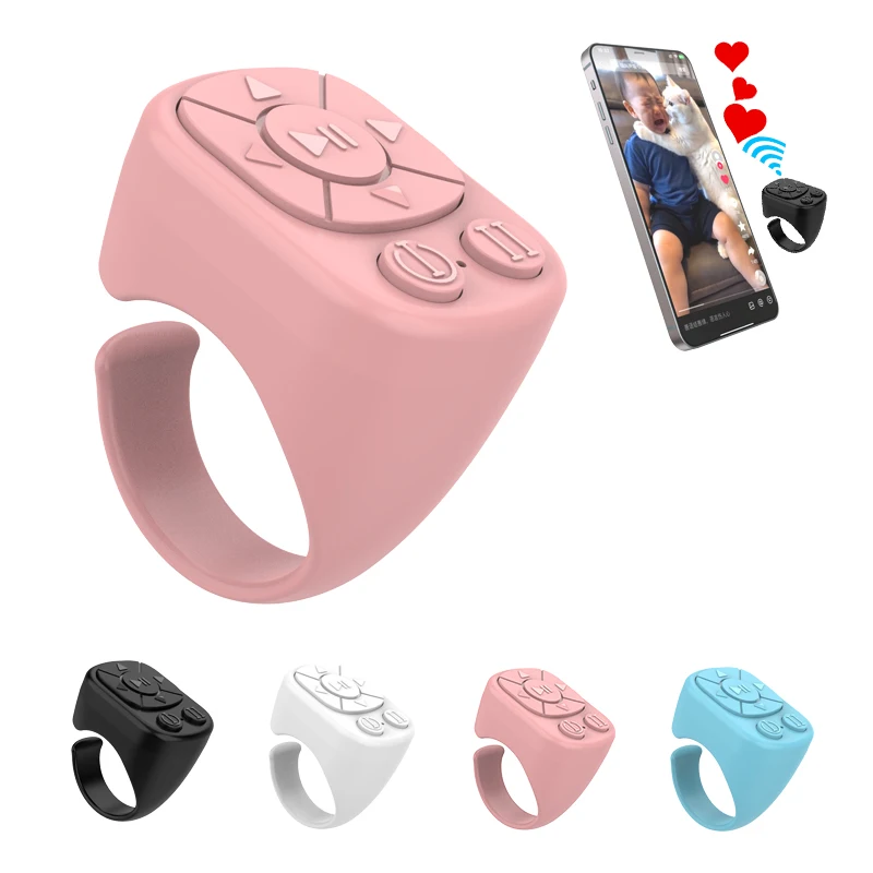 Tiktok Scrolling Ring Tiktok Remote Control Is Suitable for Iphone, iPad Bluetooth Page Turning Ring Roller, Both Camera Shutter, Short Video and Music Remote Control Function, Compatible with Ios and Android Phones Tiktok Scrolling Ring Tiktok Remote Control Is Suitable for Iphone, iPad Bluetooth Page Turning Ring Roller, Both Camera Shutter, Short Video and Music Remote Control Function, Compatible with Ios and Android Phones