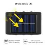 Solar LED Light, Outdoor Waterproof Wall Lamp, Dusk to Dawn Fence Lighting for Summer Garden Yard Porch Walkway Camping Home Dec 4