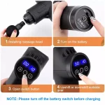 Fascial Massage Gun Electric Percussion Pistol Massager Body Neck Back Deep Tissue Muscle Relaxation Pain Relief Fitness 3