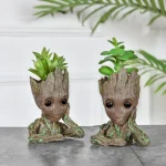 Baby Groot Flower Pot Home Decoration Planters For Indoor Plants Anime Heroism Figure Office Desktop Display Ornament Pen Holder 3