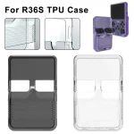 R36S Handheld Game Console Protective Cover Portable Back Protective Case game console accessories storage transparent case 3