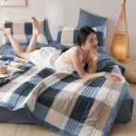 Quilted Spring Summer Quilt Soft Lightweight Duvet Summer Blanket Queen Breathable Blankets Comfortable Washable Double Quilts 4