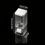 Homefish Perforated Manual Press Soap Dispenser Wall Mounted Traceless Disinfectant Bottle Bathroom Transparent Soap Dispenser 6