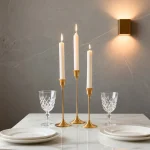 Exquisite Metal Candlestick for Wedding Table & Christmas Decor - European Style Candle Stand 5