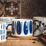 KEMORELA 1PC Japanese Ceramic Cup Coffee Milk oatmeal Breakfast Cups Mug Cups Teacup Water Cup Drinkware Office Home Water Cup 3