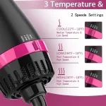 Dryer Brush, 4 in 1 One Step Hair Dryer and Styler Volumizer, Professional Hot Air Brush with Negative Ion Antifrizz Blowout for 3