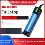 18650 Battery Charger 1/2/4 Slots Dual 18650 Charging 3.7V  Rechargeable Lithium Battery USB Charger For 16340 14500 18650 2