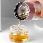 420ML Tea Water Bottle High Borosilicate Glass Double Layer Tea Water Cup Infuser Tumbler Drinkware Water Bottle With Tea Filter 6