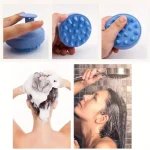 1PC Silicone Shampoo Brush Body Massage Brush Bath Shower Brush Salon Hairdressing Tool Scalp Spa Massage Comb Hair Washing Comb 6