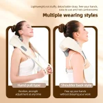 Foreverlily 26W Brushless Motor Neck And Shoulder Massager Wireless Shoulder And Back Kneading Massage Shawl Neck masajeador 4