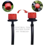50-800pcs Adjustable Irrigation Drippers Sprinklers 1/4'' Emitter Dripper Micro Drip Irrigation Sprinklers for Watering System 5