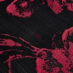 7-Piece Queen Comforter Set with Matching Curtains - Burgundy Flower Patchwork Bed in a Bag Bedding Set 6