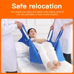 Elderly Disabled Transfer Belt Bed Nursing Shift Pad Bedridden Patient Transport Carrying Mobile Belt Turn Over Auxiliary Belt 6