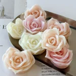 Heart Shape Flowers Handmade Soap Making Supplies DIY Love Flower Candle Mold Aroma Plaster Resin Silicone Molds 2