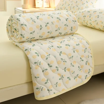 New Floral Print Spring Summer Quilt Soft Comfortable Quilted Quilts Single Double Blanket for Bed Comforter Knitted Thin Duvet