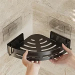 NEW 3/2/1 PCS Adhensive Bathroom Shampoo Holder Shower Caddy Shelves Storage No Drill Shelf Corner Towel Holder Shelves For 2