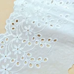 1 yard cotton cut-out embroidery lace garment accessories home textiles home decoration tablecloth lace fabric 4