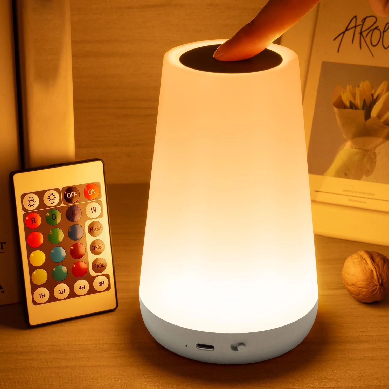 13 Color Changing Night Light RGB Remote Control Touch Dimmable Lamp Portable Table Bedside Lamps USB Rechargeable Night Lamp 13 Color Changing Night Light RGB Remote Control Touch Dimmable Lamp Portable Table Bedside Lamps USB Rechargeable Night Lamp