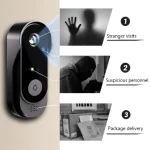 Tuya WIFI Camera Doorbell HD Video Intercom Outdoor Wireless Waterproof Door Bell Security Protection IR Night Vision Smart Home 3