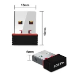 2.4Ghz Wireless Mini USB WiFi Adapter 150Mbps Ethernet Network Card USB 2.0 Receiver Dongle 802.11AX For PC Laptop Win 7 8 10 11 6