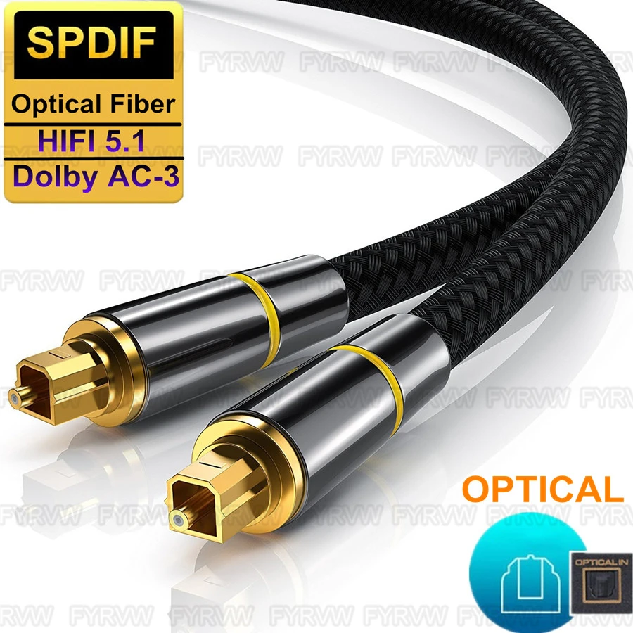 Optic Audio Cable Digital Optical Fiber Cable Toslink 1m 5m 10m SPDIF Coaxial Cable for Amplifiers Player PS4 Soundbar Cable Optic Audio Cable Digital Optical Fiber Cable Toslink 1m 5m 10m SPDIF Coaxial Cable for Amplifiers Player PS4 Soundbar Cable
