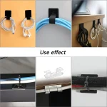 173 PCS Cable Organizer Clips Office Cable Management Kit Cord Management Cord Organizer Tie for Car Office Home 6