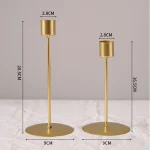 1 Piece Simple Iron Candlestick Candlelight Dinner Table Decoration 3