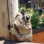 Peeping Frog Climbing Tree Hanging Decoration Resin Crafts Decoration Ornament Garden Art Courtyard Decoration 5