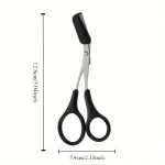 Stainless Steel Eyebrow Trimming Scissors With Comb, Safe Eyebrow Trimming Makeup Tool, Precise Creation Of Perfect Eyebrow Shap 6