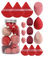 Spring 15 Cans,3 Loose Powder Puffs & 3 Mini Loose Powder Puffs & 3 Mini Makeup Eggs & 3 Mini Air Cushion Puffs, Foundation Mix 6