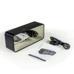Wireless Bluetooth Speaker Small Mini Alarm Clock Portable Cannon Mini Voice Broadcast the Card Instert Vehicular Audio System W 5
