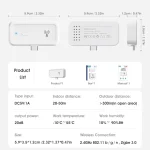 ZigBee Amplifier Extender Works with ZigBee Gateway Hub Type C Signal Booster Work for Alexa Google Home Range Extender for Home 6