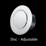 75/100/125/150mm Exhaust Hood ABS Air Vent Extract Valve Grille Round Diffuser Ducting Ventilation Cover Air Volume Cooling Vent