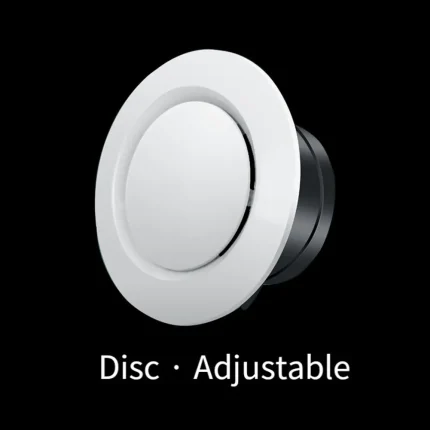 75/100/125/150mm Exhaust Hood ABS Air Vent Extract Valve Grille Round Diffuser Ducting Ventilation Cover Air Volume Cooling Vent