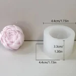 Rose with Buds, Silicone Mold, Flower Soap, Candle Fragrance, Gypsum Cake Mold 2