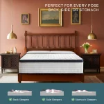 10/12/14 Inch Queen Size Mattress, Hybrid Mattress, Medium Firm for Pressure Relief, Cool Sleep & Partner Motion Isolation 4