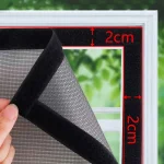 Self-adhesive and reusable mosquito nets for windows, anti-mosquito window screens, tulle, customizable in summer washable mesh 3