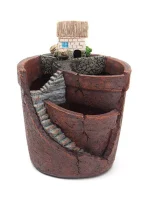 Nordic creative round succulent flower pot Lazy succulent pot succulent plant mini cartoon resin flower pot 5