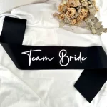 Bride to be Bride Squad Team Bride sash Bach Weekend Bachelorette hen Party bridal shower wedding decoration bridesmaid gift 4