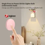 Tuya ZigBee Smart Wireless Button Scene Switch Smart Life App Remote Control For Google Alexa Wait Voice Assistant Home Office 2