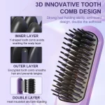 Cordless Electric Hair Brushes Straightener Brush  Heat Comb for Women Travel Portable Dryer and Straightening Brush Styler 4