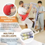 Ehucon Sit to Stand Lift Sling,Padded Back Support and Comfort Transfer Sling,Heavy Duty Patient Mobility Aid for Elderly 500lbs 4