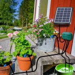 Solar Intelligent Irrigation Kit 6V 2W with Built-in 1800mAh Battery Irrigation for Potted Plants DIY Timed Watering Device 3