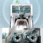 50℃ Floor Scrubber Dryer Machine For Carpet Fabric Sweeping 99% Mite Removal For Hotel Cleaning  Scrubbing Home Appliance 16KPa 3