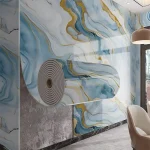 Self Adhesive Panels European style Wallpaper Waterproof and Washable Marble Wall Sticker on the Wall for Home Decoration 5