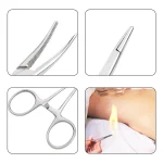 Hand Tool 12.5 16 18cm Hemostatic Forceps Pet Hair Clamp Fishing Locking Pliers Epilation Tools Curved/Straight Tip Cutter Tool 5