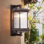 Outdoor Wall Lamp Metal Waterproof Outside Wall Lights AC90-260V Exterior Wall Lighting for Hotel Villa Big Porch Garden Gate 5