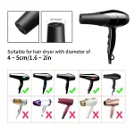 Salon Tool Universal Silicone Hairdryer Diffuser Cover Adjustable Foldable Temperature Resistant Dispersing Drying Hair Dryer 4